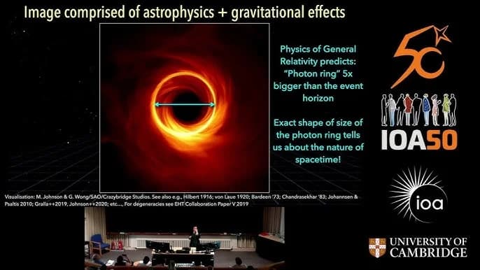 Cambridge black hole EHT moving image Campaign
